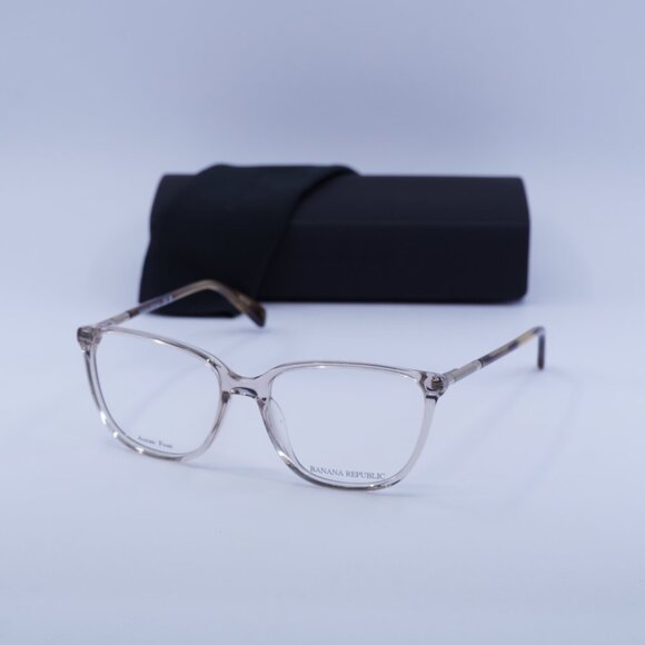 Banana Republic BR225 0SD9 00 Square Eyeglasses 53mm – Transparent Beige - Picture 5 of 10